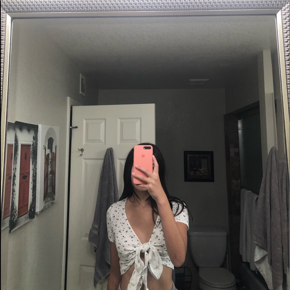 Brandy Floral Wrap Top